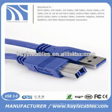 High Quality Blue USB 3.0 Printer Cable 3ft,5ft,6ft,10ft,16ft